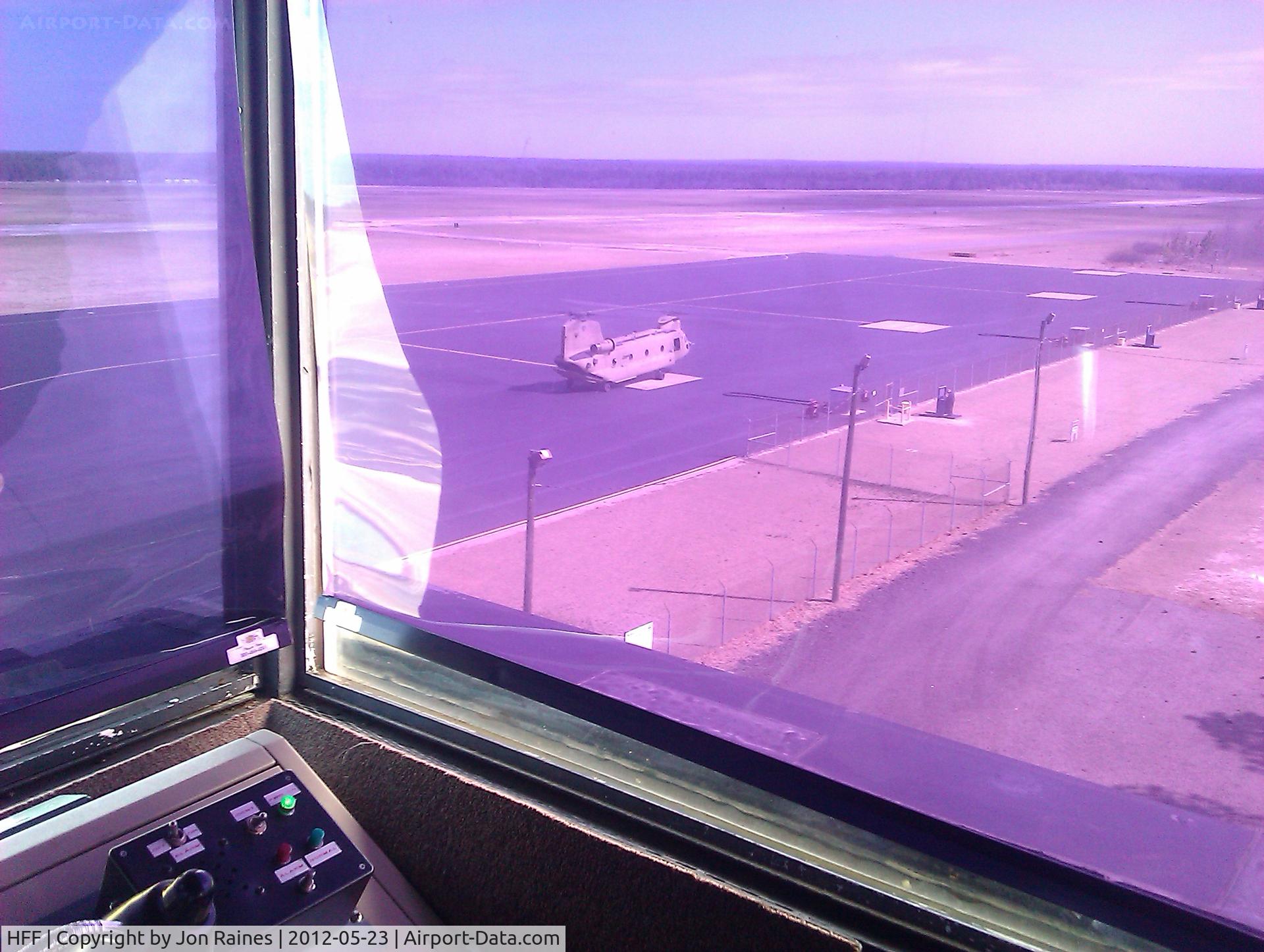 Mackall Aaf Airport (HFF) - Apron at Mackall AAF from tower