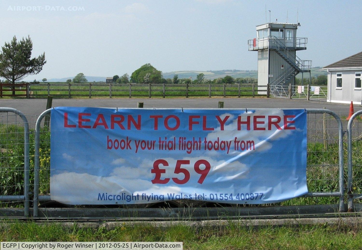 Pembrey Airport, Pembrey, Wales United Kingdom (EGFP) - Flexiwing flying school at Pembrey Airport.