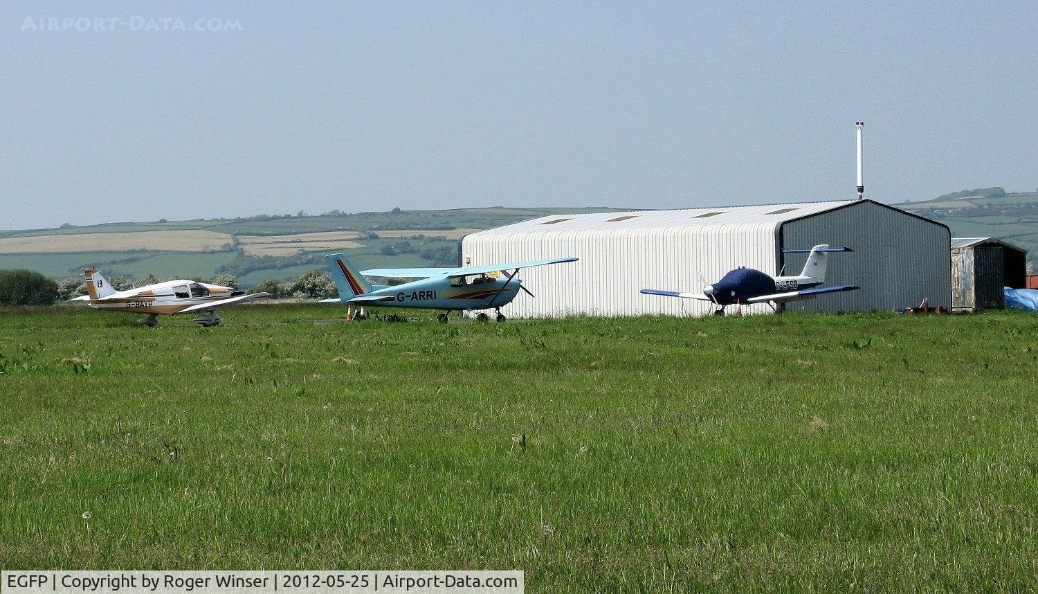 Pembrey Airport, Pembrey, Wales United Kingdom (EGFP) - Resident aircraft.