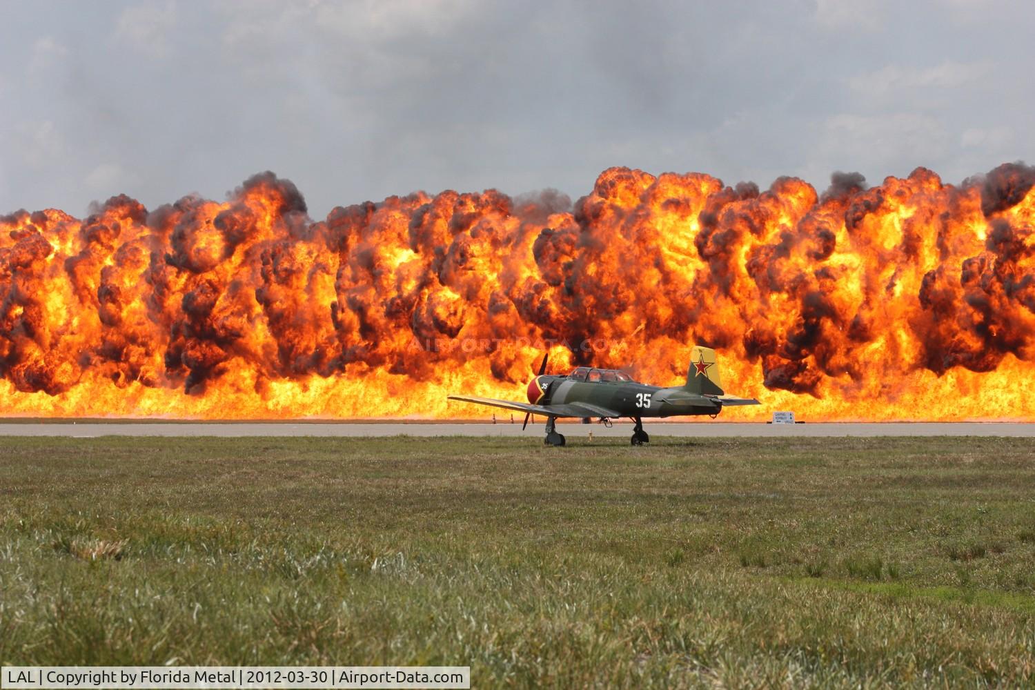 Lakeland Linder Regional Airport (LAL) - pyros during the Masters of Mayhem show