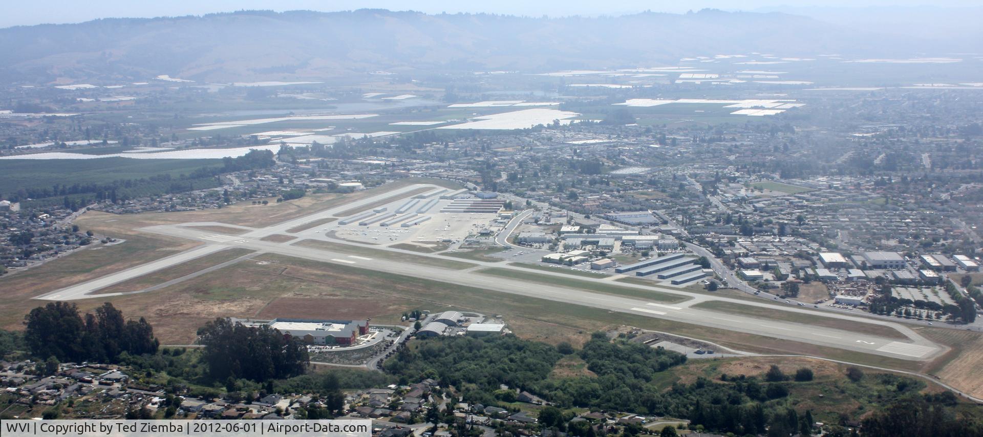 Watsonville Municipal Airport (WVI) - Watsonville airport from the air.
