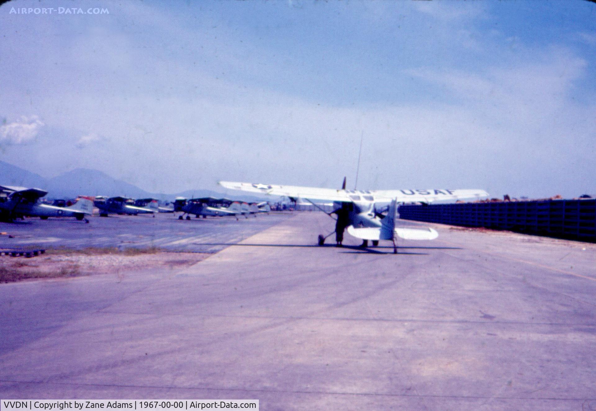 Da Nang International Airport, Da Nang Viet Nam (VVDN) - Photographed at what looks to be Da Nang Air Base 20th TASS ramp @ 1967 - scanned from a 35mm slide bought at an estate sale