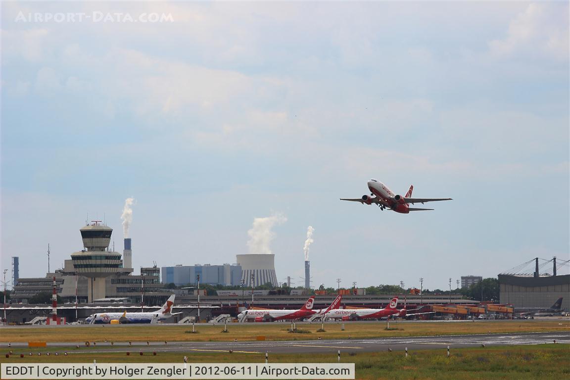 Tegel International Airport (closing in 2011), Berlin Germany (EDDT) - Outbound traffic on rwy 08R......