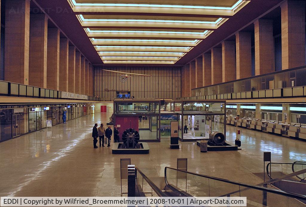 Tempelhof International Airport (closed), Berlin Germany (EDDI) - Picture made just one month before closing in 2008.This is the arrival and departure area at Tempelhof.