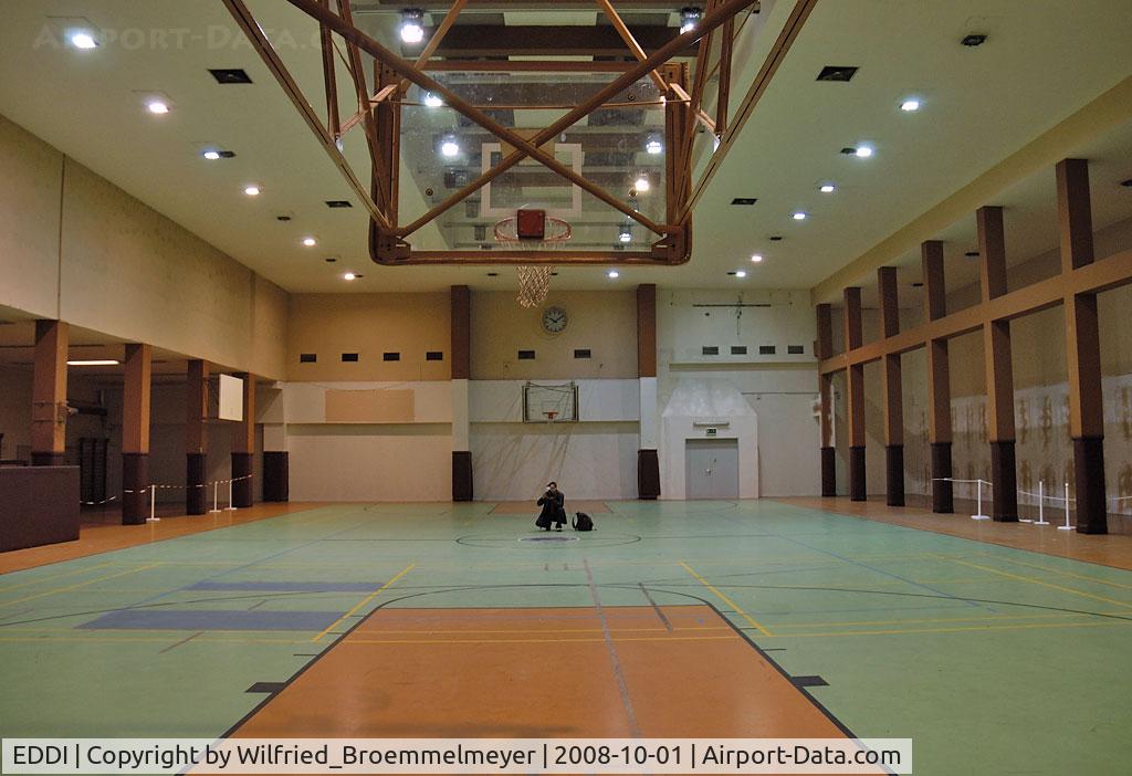 Tempelhof International Airport (closed), Berlin Germany (EDDI) - Picture made just one month before closing in 2008.
The building was used by the US Army and Air Force after WWII. This gym is inside the large building.