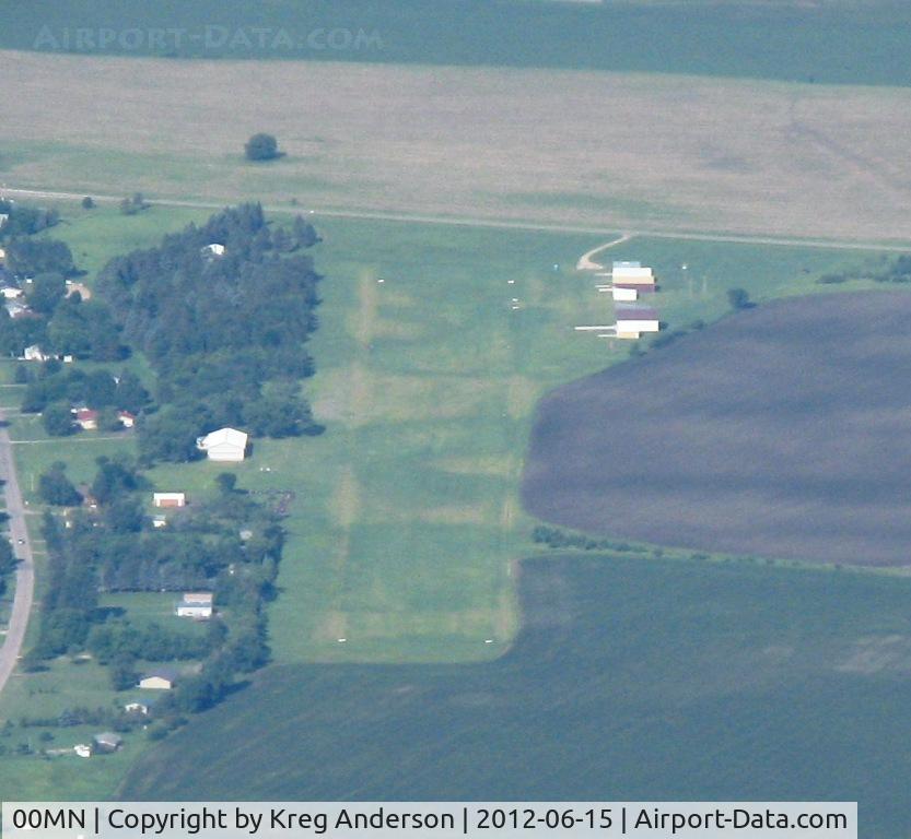 Battle Lake Municipal Airport (00MN) - A view of the Battle Lake Municipal Airport facing east at 5500'.