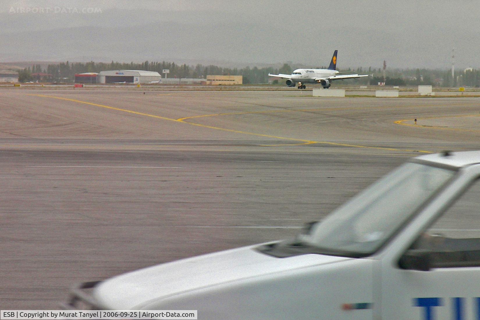 Ankara Esenbo?a International Airport, Ankara Turkey (ESB) - A Lufthansa Airbus A310 taxies to position at the old terminal.