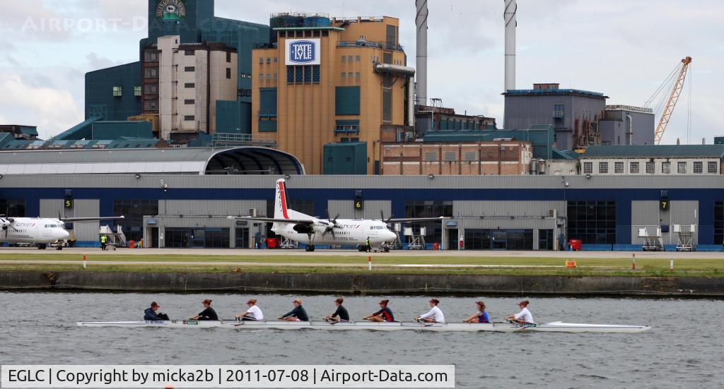 London City Airport, London, England United Kingdom (EGLC) - Environment from London-City