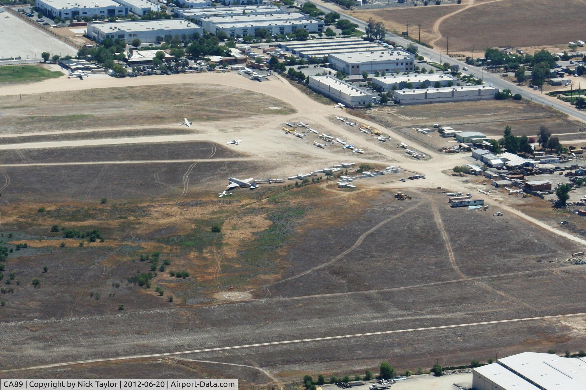 Skylark Field Airport (CA89) - Lake Elsinore's Skylark field as seen from the west.