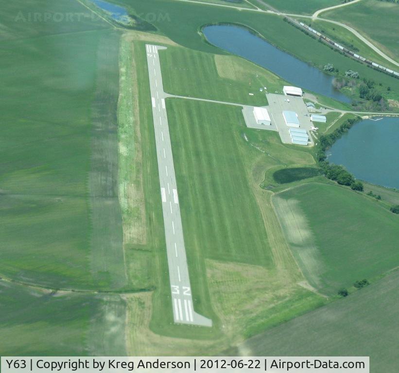 Elbow Lake Municipal - Pride Of The Prairie Airport (Y63) - Looking at final for runway 32 at Elbow Lake Municipal Airport.