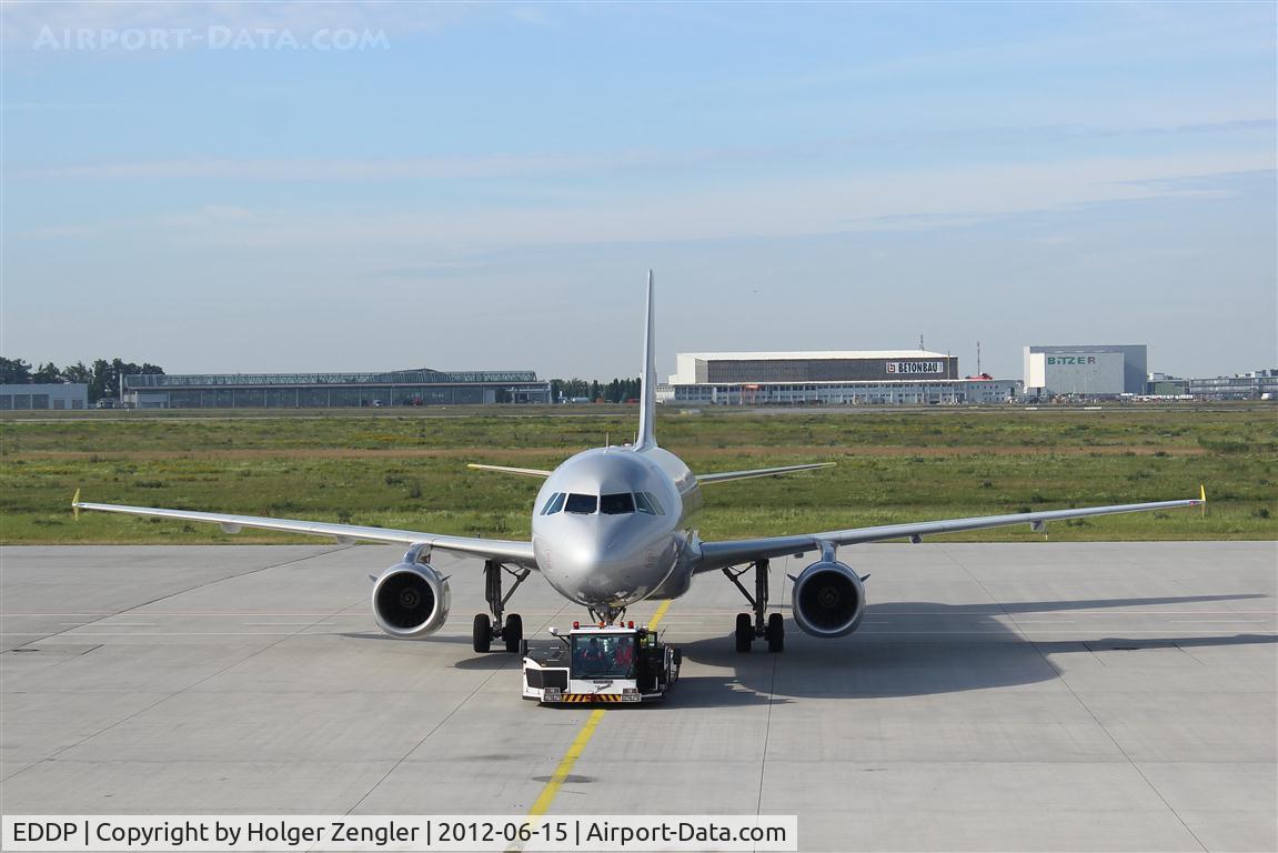 Leipzig/Halle Airport, Leipzig/Halle Germany (EDDP) - Push back ceremony on apron 1 has started...