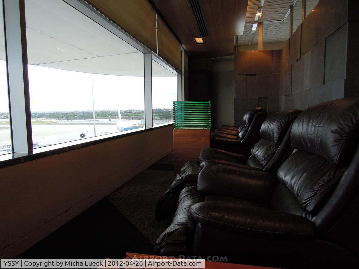 Sydney Airport, Mascot, New South Wales Australia (YSSY) - Air NZ lounge: Super comfy chairs with a great view