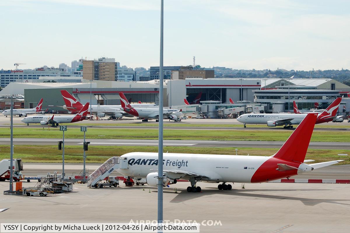 Sydney Airport, Mascot, New South Wales Australia (YSSY) - A lot of red tails with Kangaroos