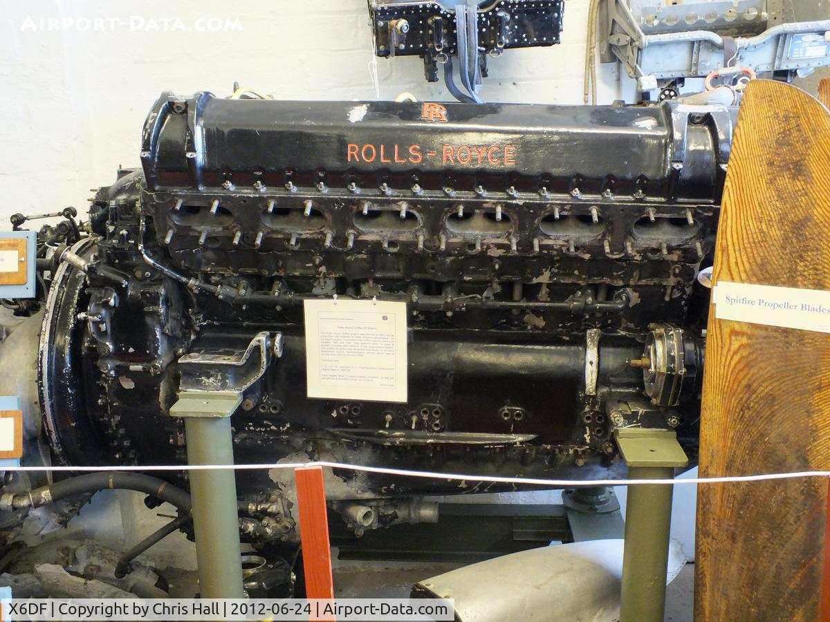 X6DF Airport - Rolls Royce Griffon 57 engine displayed at the Dumfries and Galloway Aviation Museum