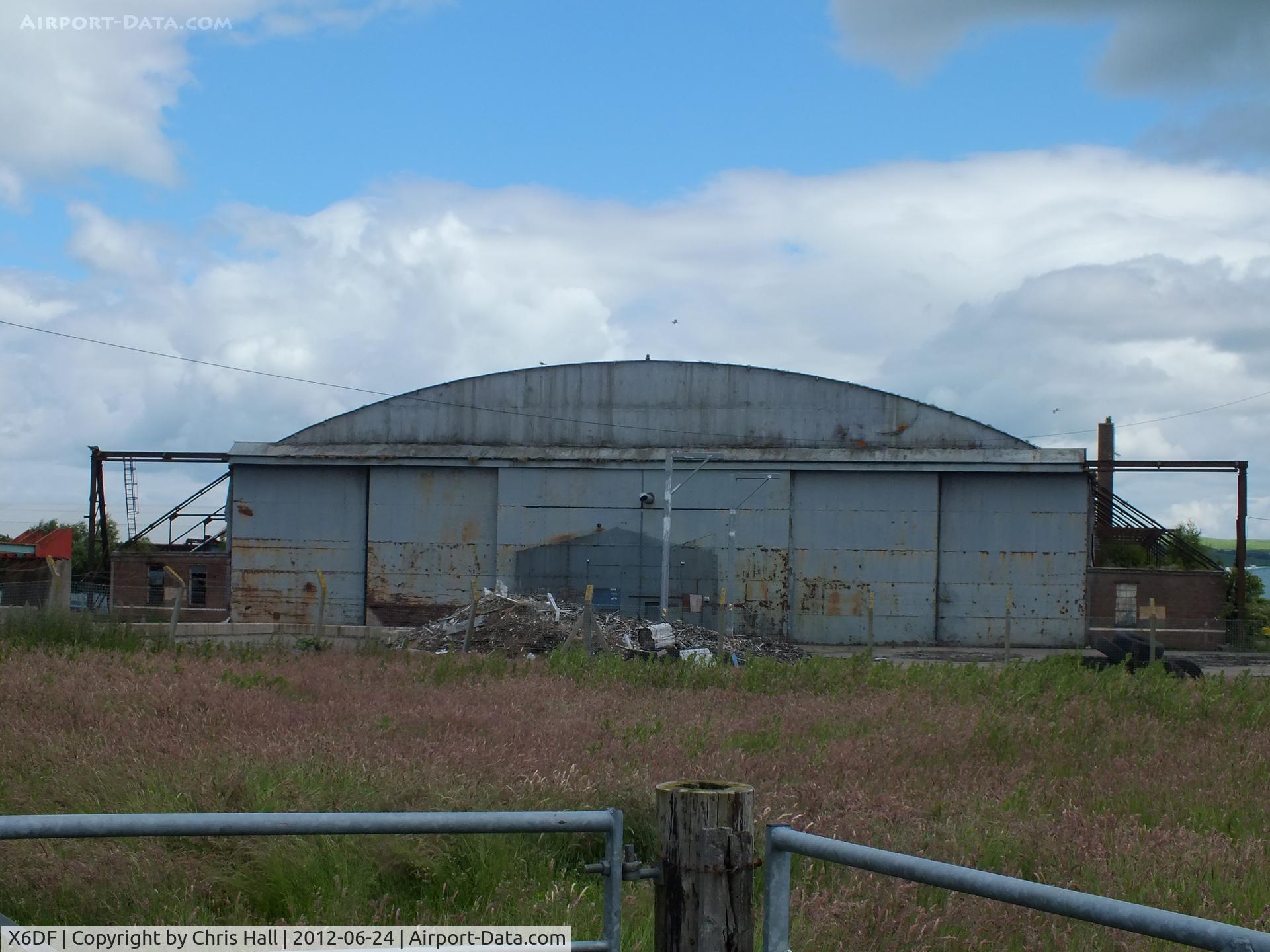 X6DF Airport - one of the many surviving hangars at the former RAF Dumfries