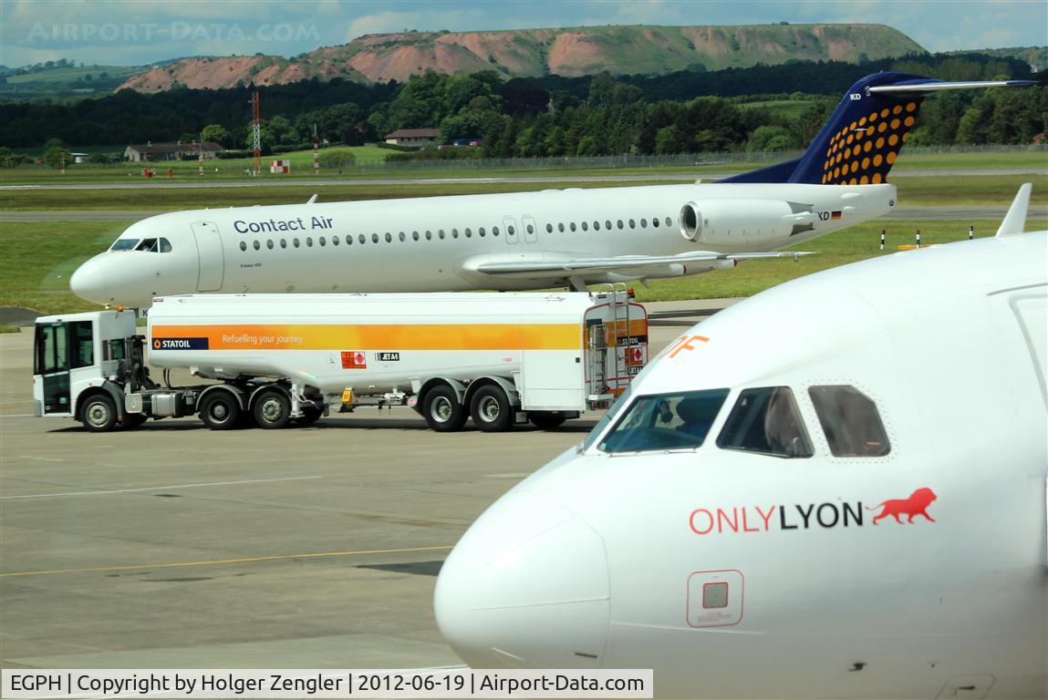 Edinburgh Airport, Edinburgh, Scotland United Kingdom (EGPH) - Traffic on apron.....