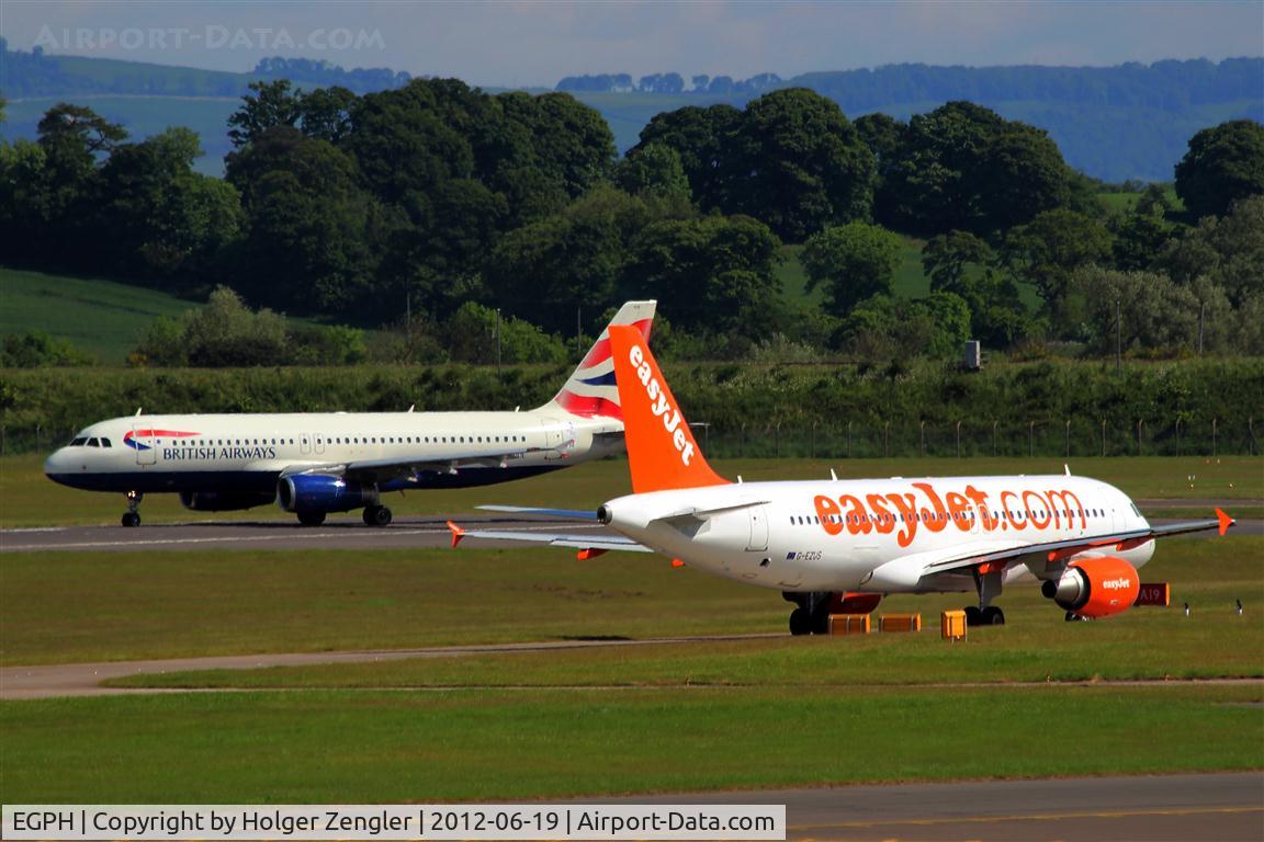 Edinburgh Airport, Edinburgh, Scotland United Kingdom (EGPH) - Lining up for rwy 26.....