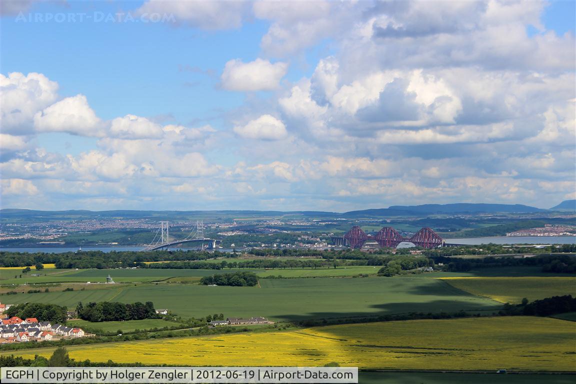 Edinburgh Airport, Edinburgh, Scotland United Kingdom (EGPH) - That is what you can see four seconds after your aircraft has lift off on runway 26 (and you have got seat 18F).Bye bye Edinburgh, we´ll come back!