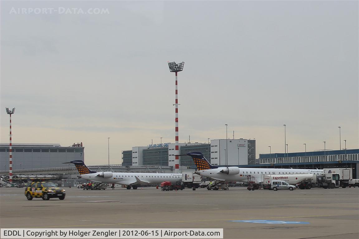 Düsseldorf International Airport, Düsseldorf Germany (EDDL) - Here we are in EUROWINGS corner......