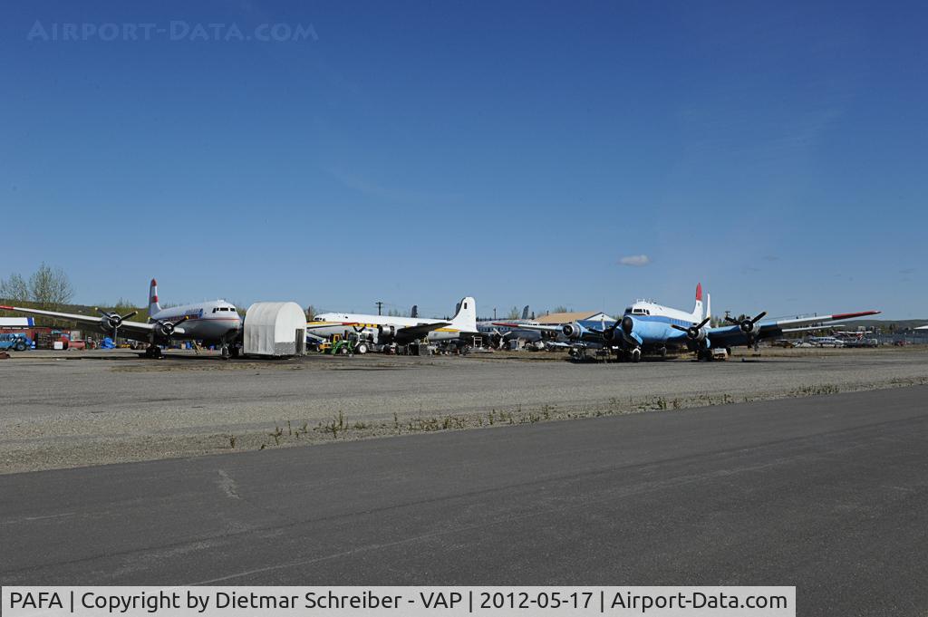 Fairbanks International Airport, Fairbanks, Alaska United States (PAFA) - Brooks Fuel Ramp at Fairbanks