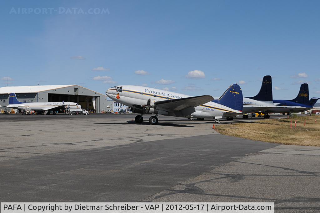 Fairbanks International Airport, Fairbanks, Alaska United States (PAFA) - Everts Ramp in Fairbanks