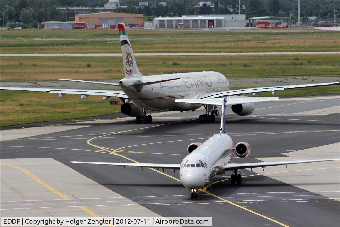 Frankfurt International Airport, Frankfurt am Main Germany (EDDF) - Chance encounter near rwy 25C.....