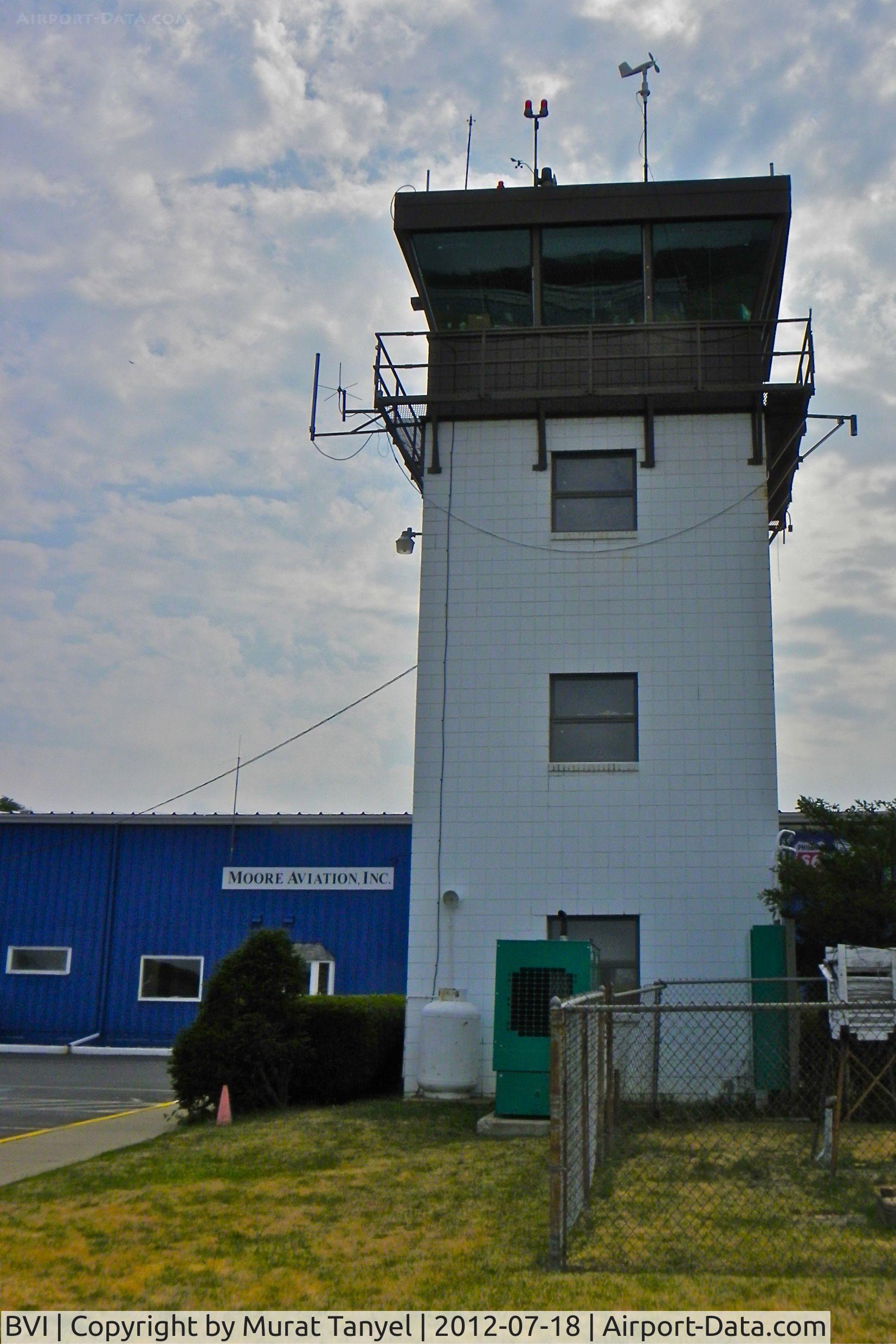 Beaver County Airport (BVI) - Control tower with Moore Aviation