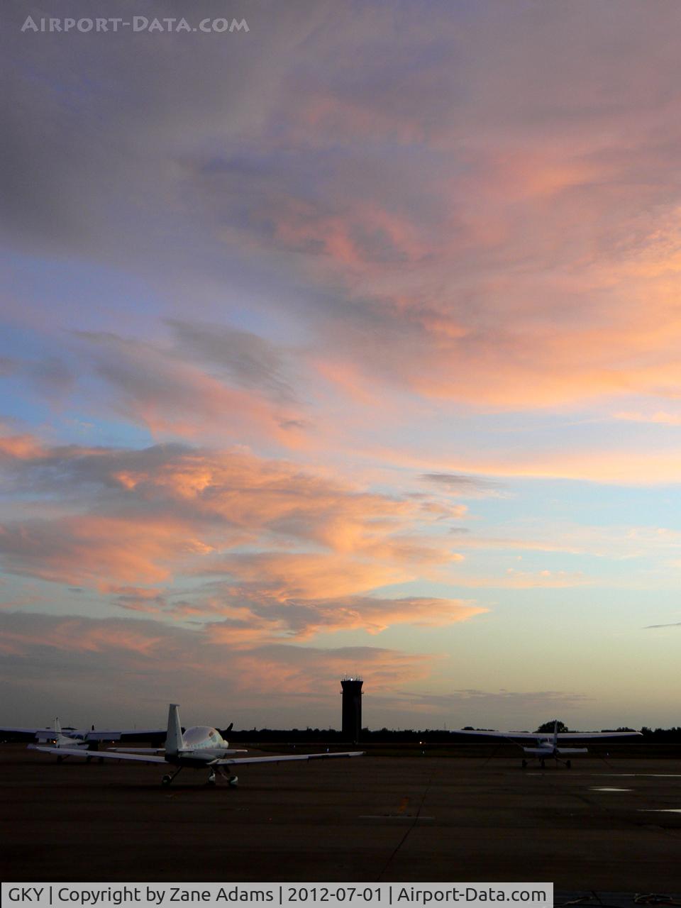 Arlington Municipal Airport (GKY) - Sunset in Arlington, TX