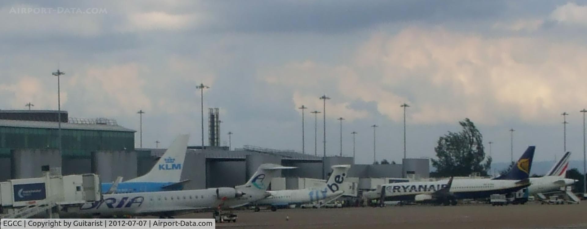 Manchester Airport, Manchester, England United Kingdom (EGCC) - Taxiig back to T2 and the end of my holiday