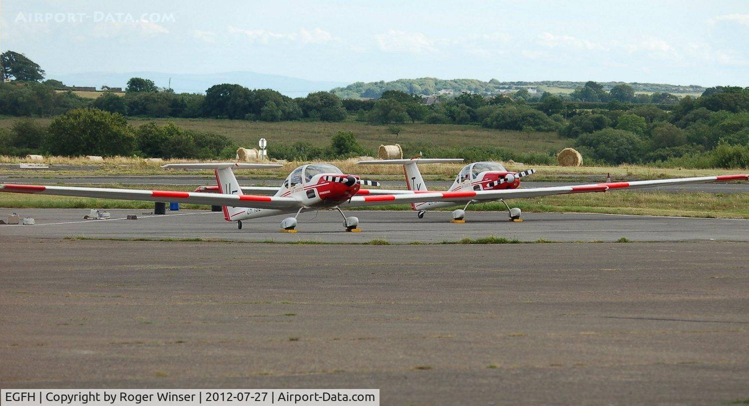Swansea Airport, Swansea, Wales United Kingdom (EGFH) - Temporary deployment of RAF Cosford based 633 VGS's motorised gliders to Swansea Airport for the weekend. 