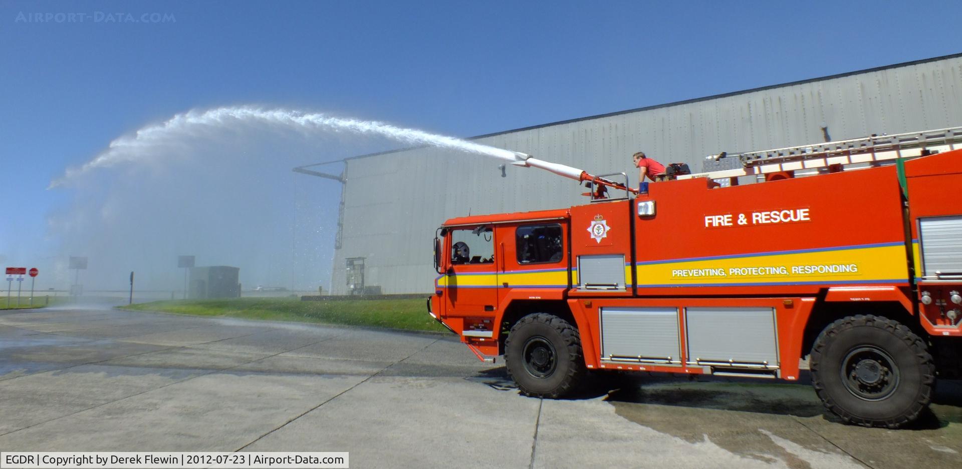 RNAS Culdrose Airport, Helston, England United Kingdom (EGDR) - Used to knock down all aircraft fires.