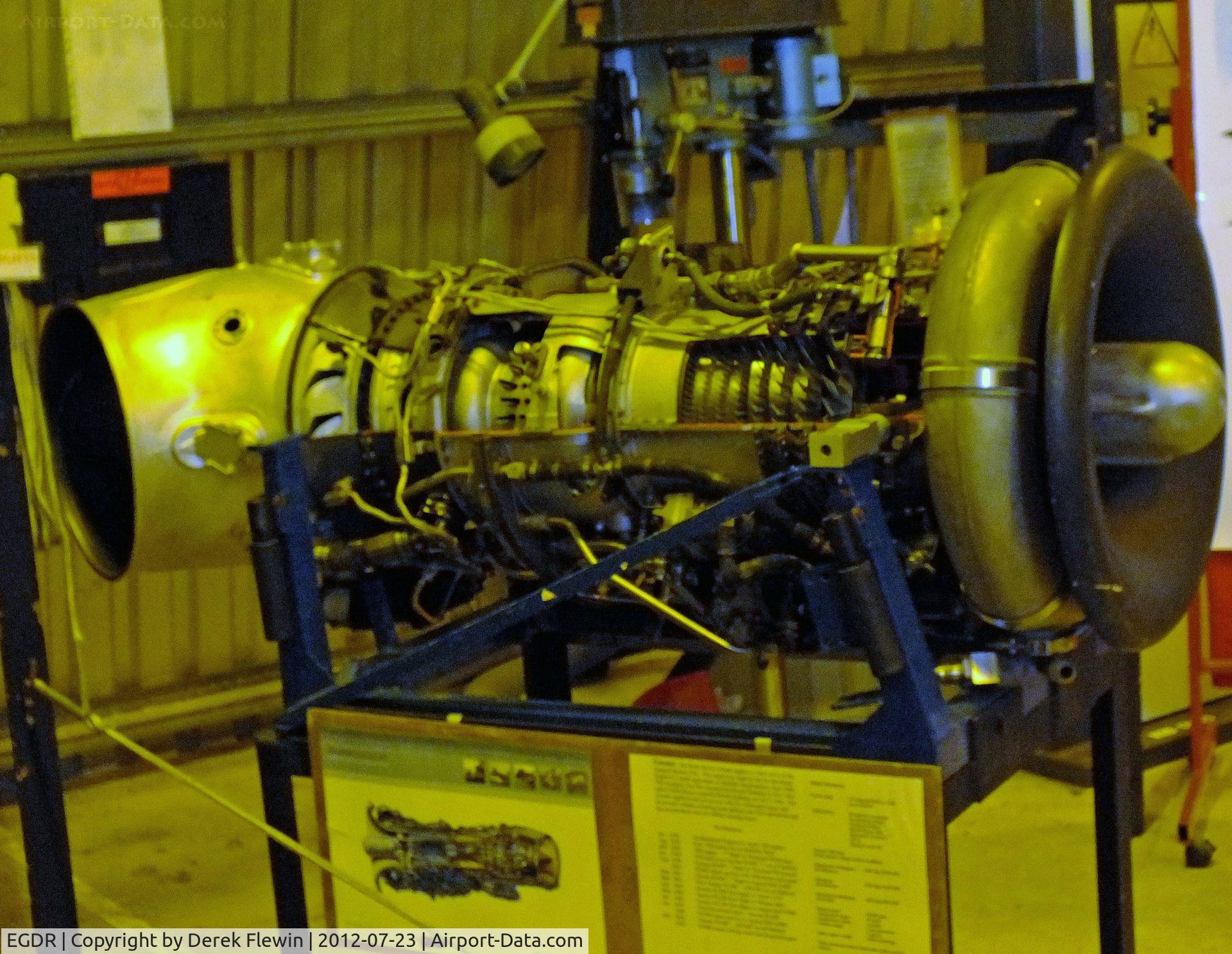 RNAS Culdrose Airport, Helston, England United Kingdom (EGDR) - Gnome Turboshaft, used to power the Sea king.