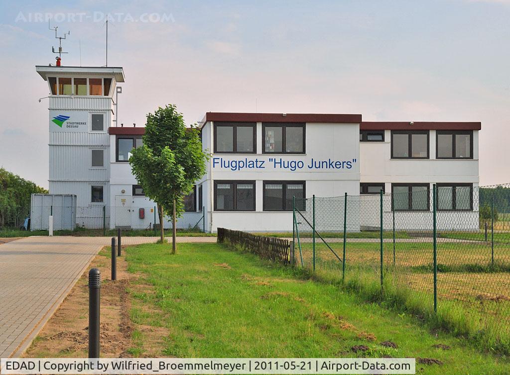 Dessau Airport, Dessau Germany (EDAD) - The small Terminal of Dessau Airport.