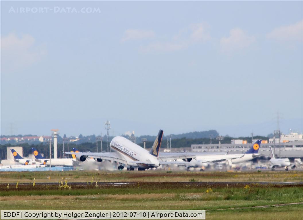 Frankfurt International Airport, Frankfurt am Main Germany (EDDF) - Lift off on rwy 25C...