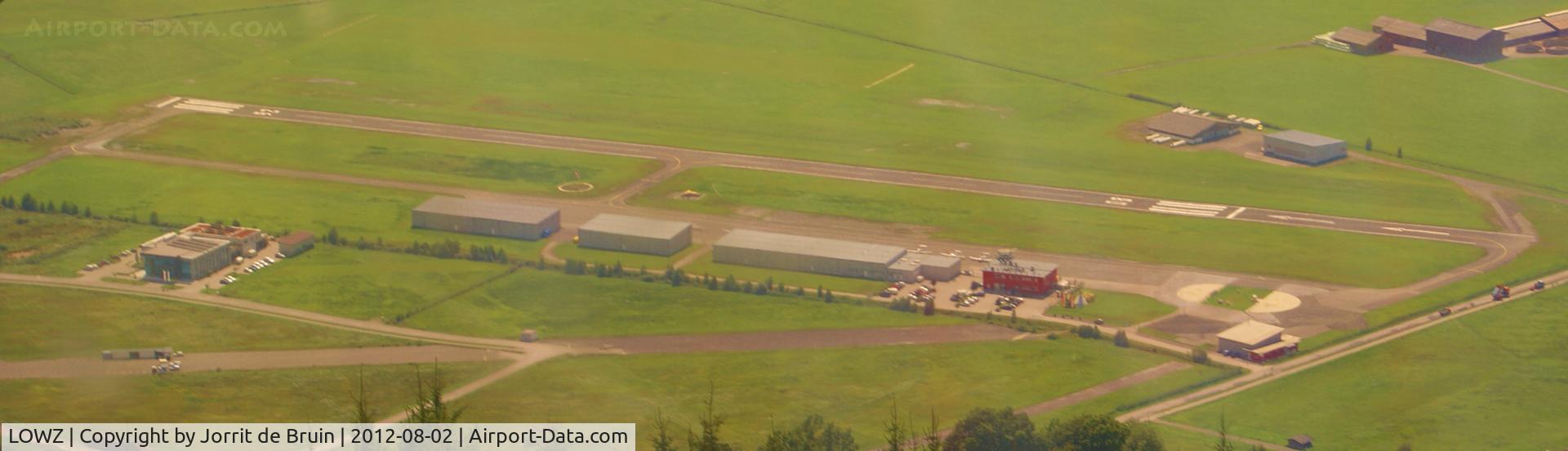 LOWZ Airport - An overview of Zell Flugplatz, made out of the Areitbahn I funicular.