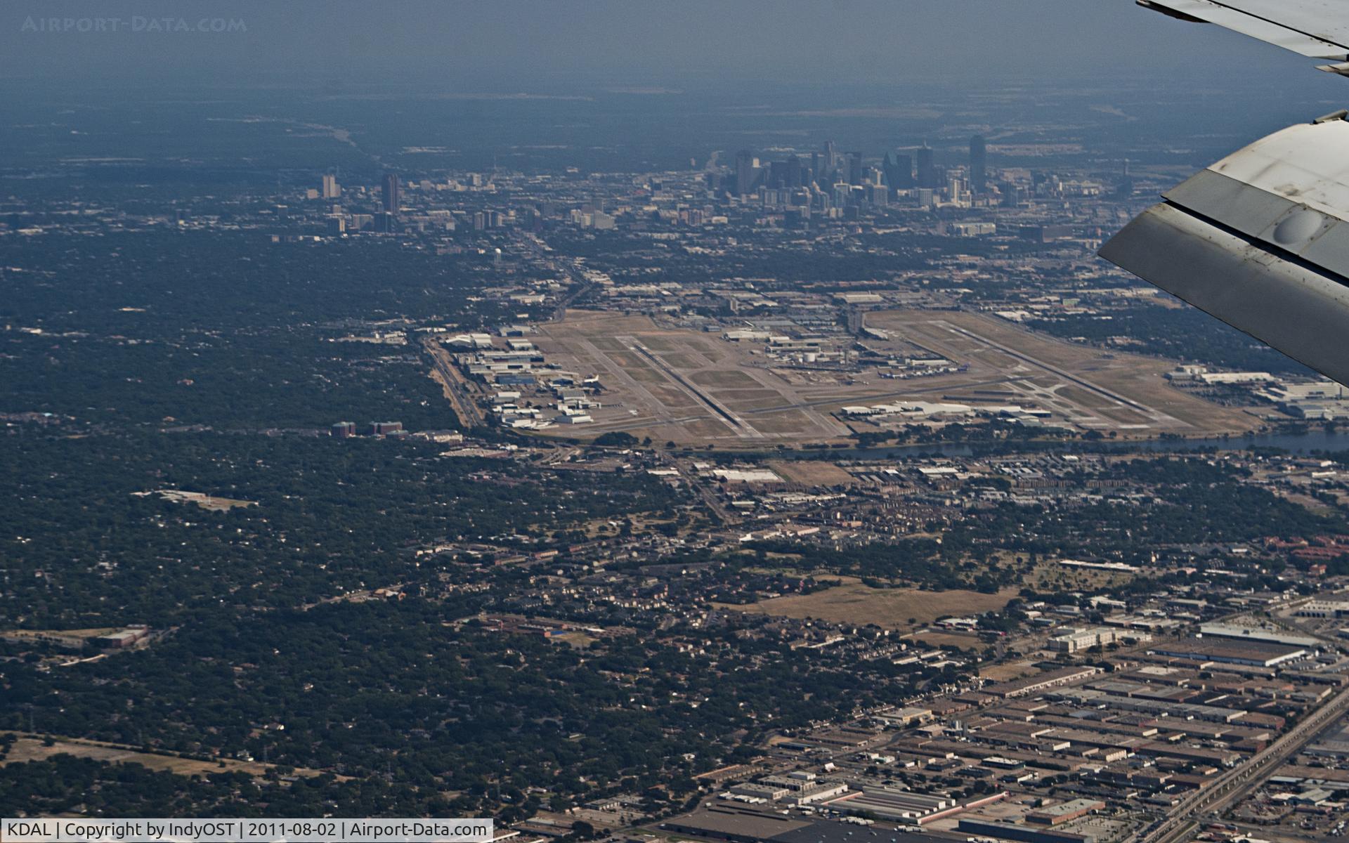 Dallas Love Field Airport (DAL) - Managed to sneak in this shot while on approach in a Southwest 737.