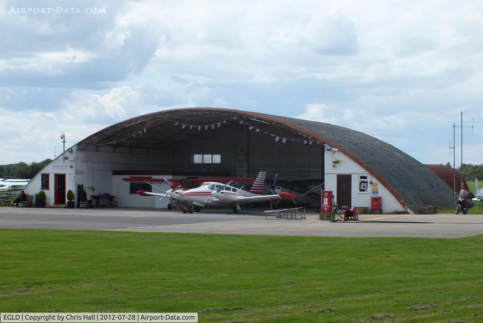 Denham Aerodrome Airport, Gerrards Cross, England United Kingdom (EGLD) - The old wartime blister hangar on the north side of the aerodrome