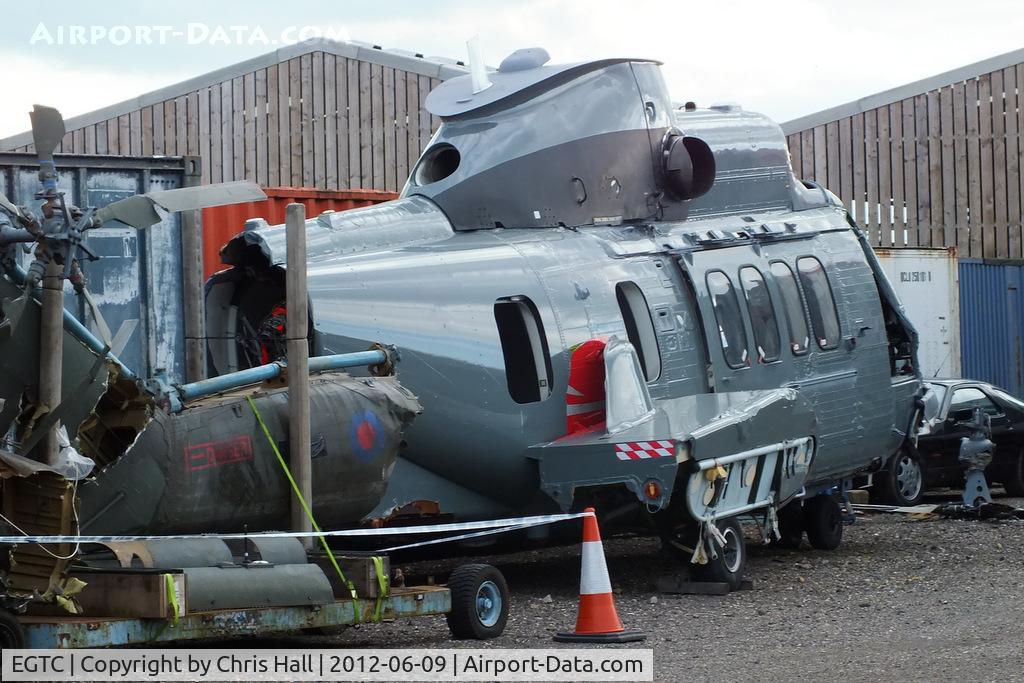 Cranfield Airport, Cranfield, England United Kingdom (EGTC) - Fuselage of Eurocopter EC225 Super Puma, Identity withheld at the request of the Safety and Accident Investigation Centre