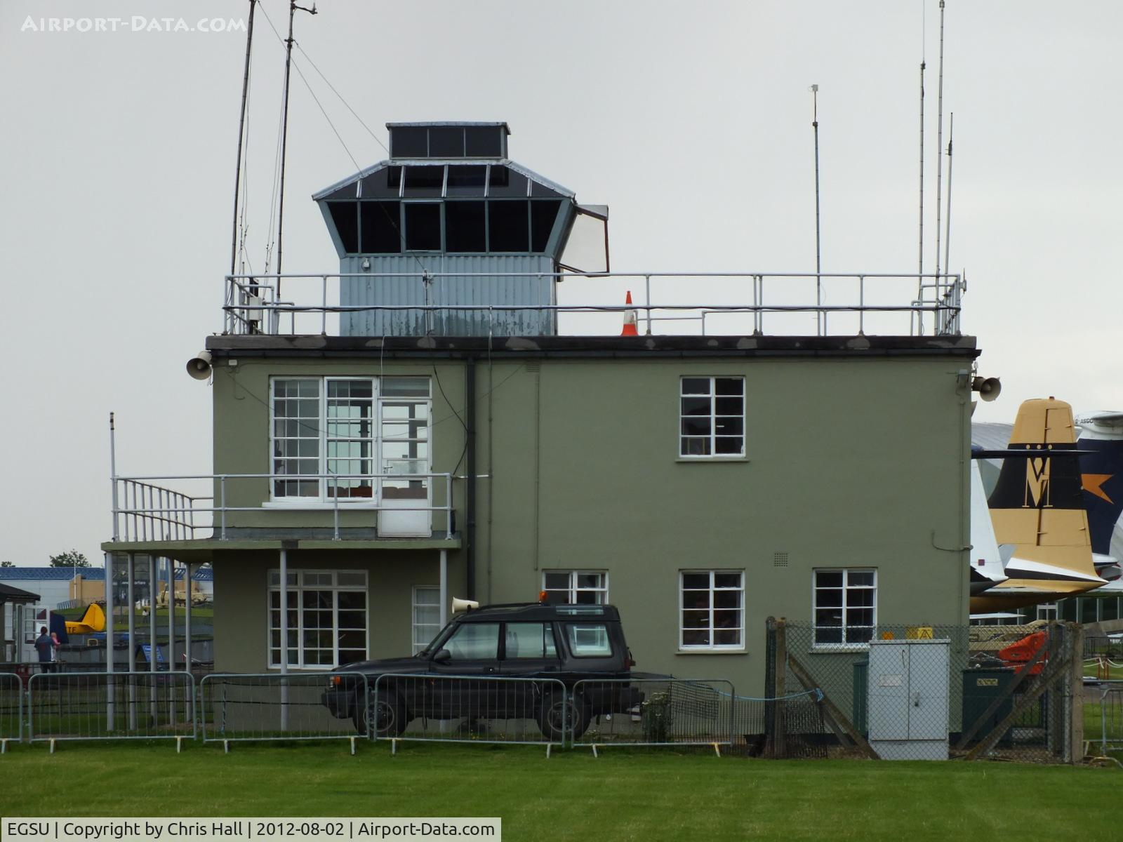 Duxford Airport, Cambridge, England United Kingdom (EGSU) - Duxford tower built in 1941, the rooftop observation post was added later by the 78th Fighter Group