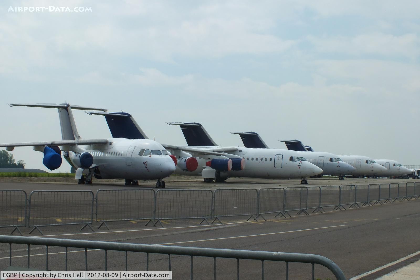 Kemble Airport, Kemble, England United Kingdom (EGBP) - BAe 146's stored at Kemble