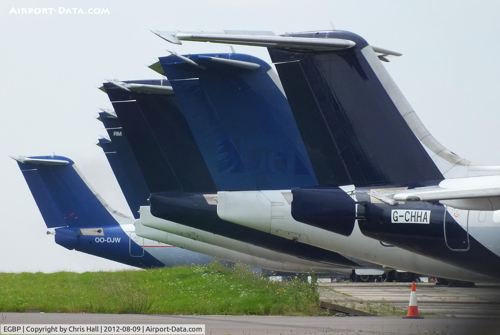 Kemble Airport, Kemble, England United Kingdom (EGBP) - BAe 146's stored at Kemble