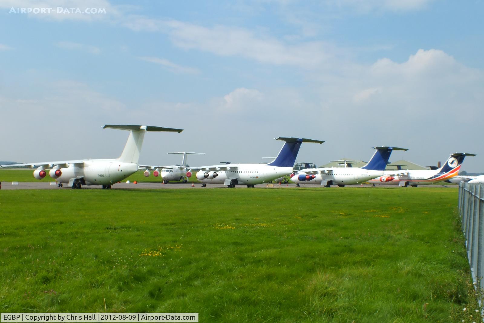 Kemble Airport, Kemble, England United Kingdom (EGBP) - BAe 146's stored at Kemble