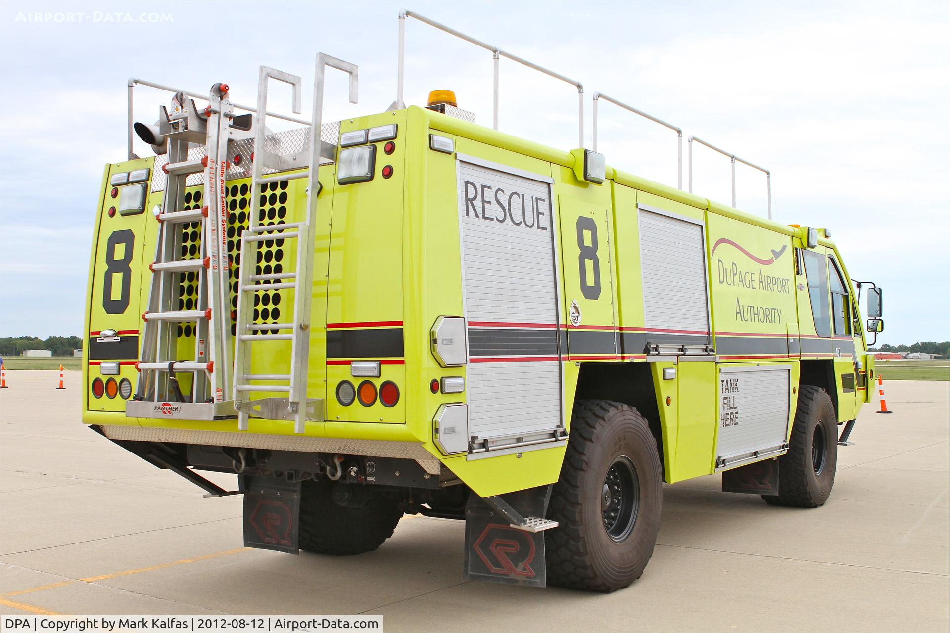 Dupage Airport (DPA) - DuPage Airport Authority Rescue 8, on the ramp at KDPA during 