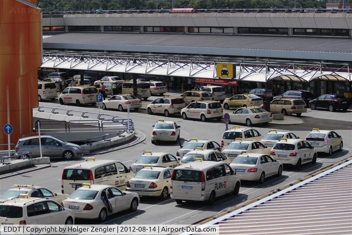 Tegel International Airport (closing in 2011), Berlin Germany (EDDT) - Business as usual for Berlin taxi driver.....