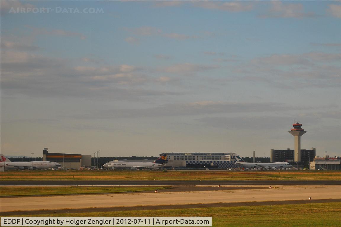 Frankfurt International Airport, Frankfurt am Main Germany (EDDF) - View over runways 25C and 25L to southern parts of FRA.