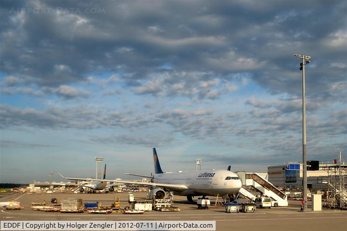 Frankfurt International Airport, Frankfurt am Main Germany (EDDF) - Lufthansa base apron in morning light....