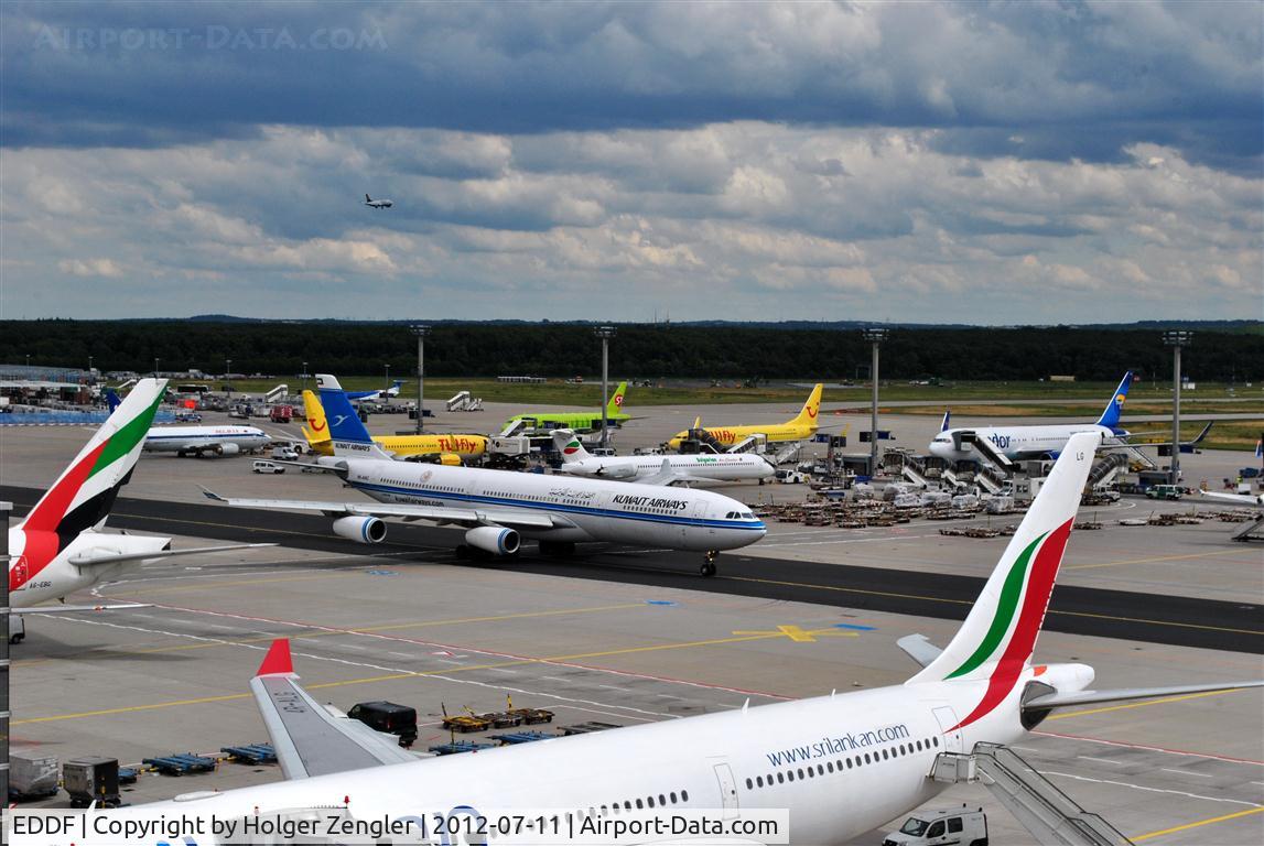 Frankfurt International Airport, Frankfurt am Main Germany (EDDF) - Colors of the world in front of visitor´s terrace at terminal 2....