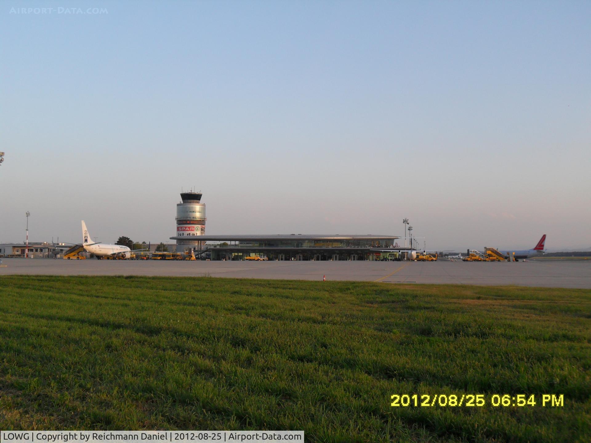 Graz Airport, Graz Austria (LOWG) - Last lights of the day :)