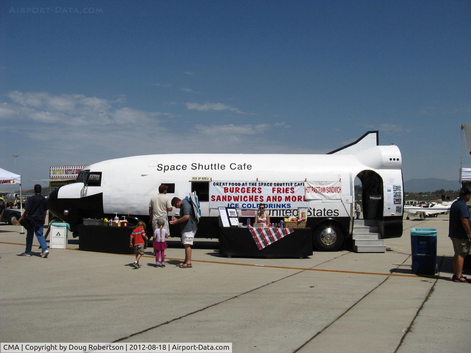 Camarillo Airport (CMA) - 2012 Wings Over Camarillo Airshow-Space Shuttle Cafe-one of many eating opportunities at the airshow, but this one's unique!