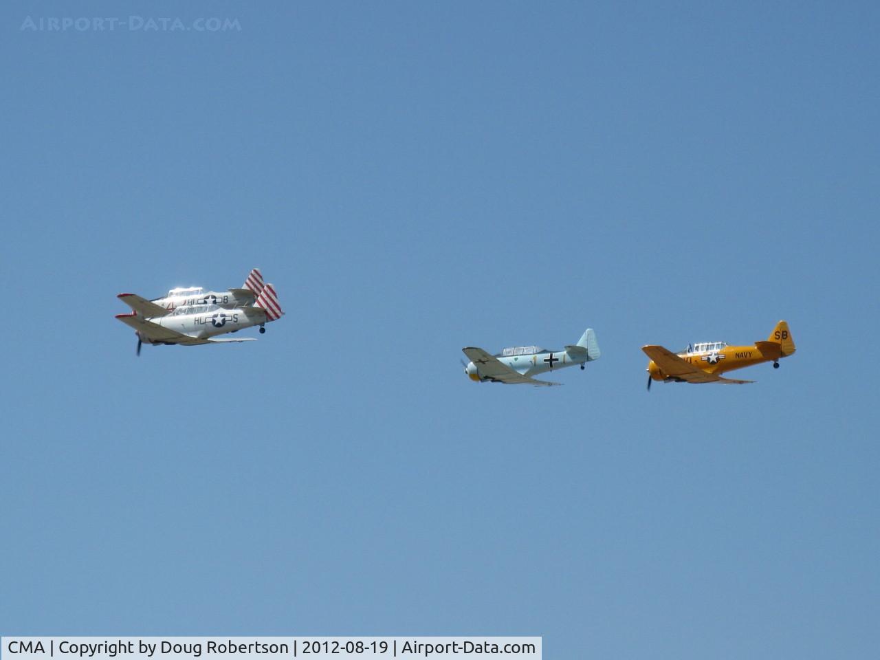 Camarillo Airport (CMA) - Condor Squadron in formation flight over 26, Wings Over Camarillo Airshow 2012.